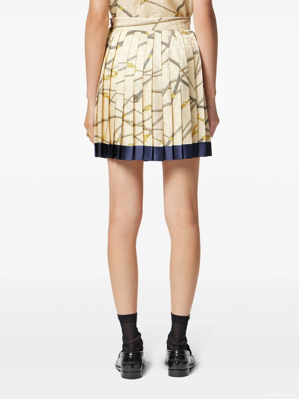 Affordable skirt silk pleated Women logo-print Versace 0723